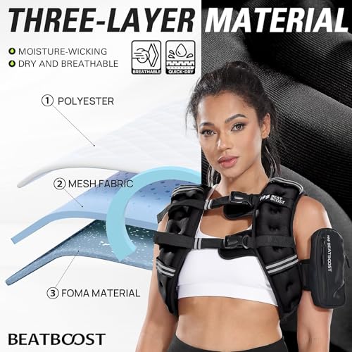 Weighted Vest Woman 5 12 15 20 25 30 lb Weight Vest with Ironsand for Walking Strength Training Running Workout