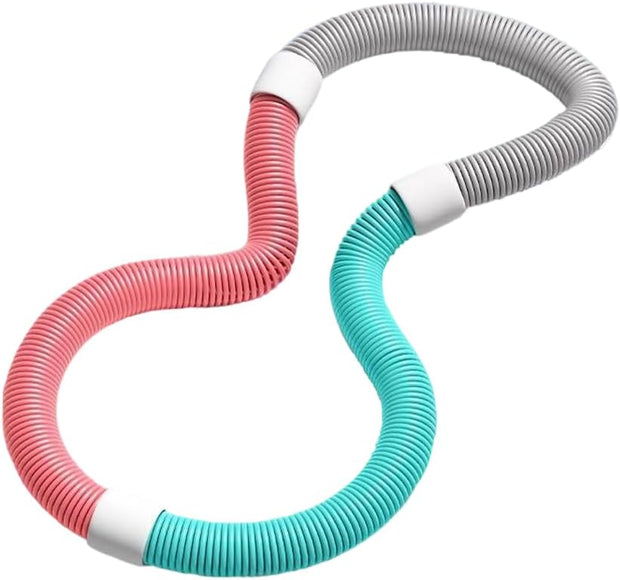 Weighted Hula Hoop for Adults - 2025 New Foldable Soft Spring Fitness Hoop for Waist Slimming, Home Workout & Travel
