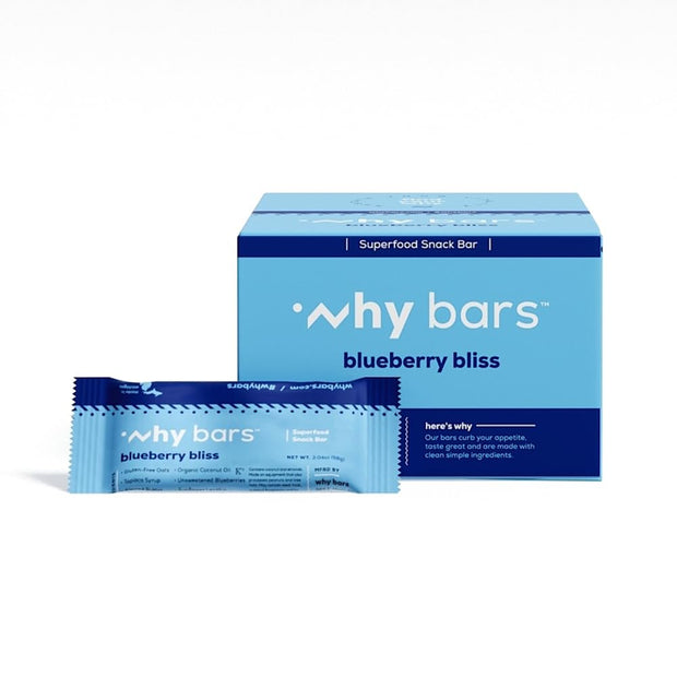 Why Bars, Protein Bars, Variety Pack, 2.04 Ounce Bars (Pack of 12 Protein Bars) - Protein Bar Superfood, Gluten Free, Non GMO, Organic, Vegan, Simple Ingredients