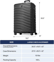 Travelpro Maxlite Air V2 Hardside Expandable Checked Luggage, 8 Spinner Wheels, Lightweight Hard Shell Suitcase, TSA lock, Ensign Blue, Checked Large 28-Inch