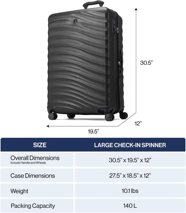 Travelpro Maxlite Air V2 Hardside Expandable Checked Luggage, 8 Spinner Wheels, Lightweight Hard Shell Suitcase, TSA lock, Ensign Blue, Checked Large 28-Inch