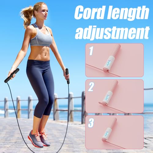 Skipping Rope with Counter (Gravity Ball with/without Rope), Cordless Jump Rope Smart Skipping Rope (Black)