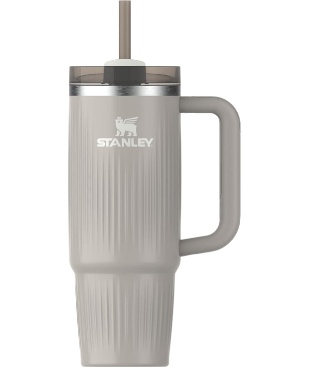 STANLEY Quencher H2.0 Tumbler with Handle and Straw 40 oz | Flowstate 3-Position Lid | Cup Holder Compatible for Travel | Insulated Stainless Steel Cup | BPA-Free | Black Chroma