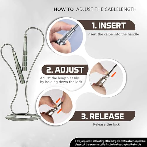 Speed Jump Rope - Tangle-Free Foldable Grip Skipping Rope for Fitness, Boxing & Cardio - Durable PVC Cable for Men Women