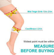 Waterproof Leg Cast Cover for Showering, Reusable Shower Sleeve for Lower Leg After Surgery, Watertight Non-Slip Adult Fracture Protector Bag, Water Proof Medical Covers for Calf/Ankle/Wound/Bandages