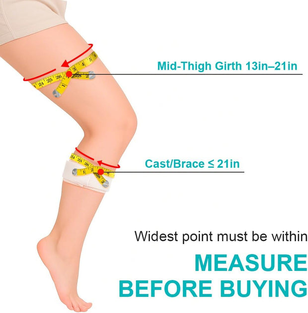 Waterproof Leg Cast Cover for Showering, Reusable Shower Sleeve for Lower Leg After Surgery, Watertight Non-Slip Adult Fracture Protector Bag, Water Proof Medical Covers for Calf/Ankle/Wound/Bandages