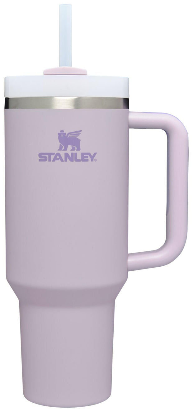 STANLEY Quencher H2.0 Tumbler with Handle and Straw 40 oz | Flowstate 3-Position Lid | Cup Holder Compatible for Travel | Insulated Stainless Steel Cup | BPA-Free | Black Chroma