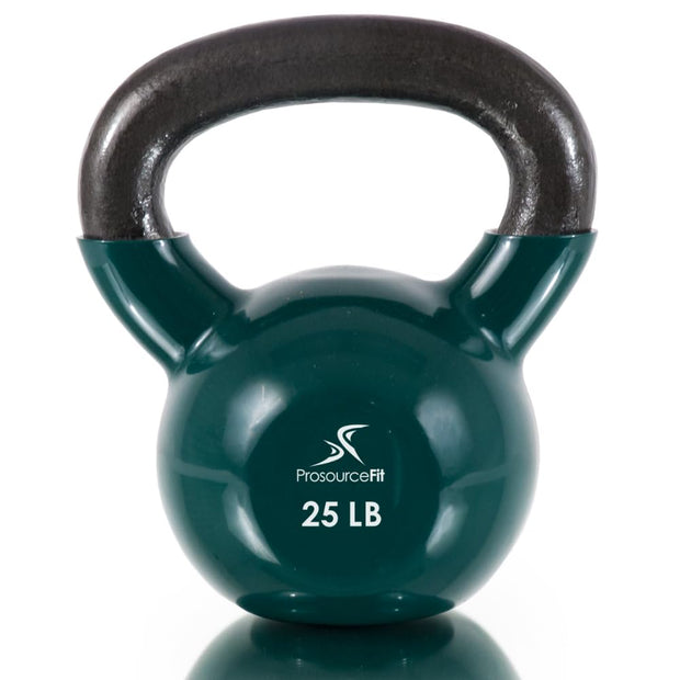 ProsourceFit Vinyl Coated Cast Iron Kettlebells for Full Body Fitness Workouts