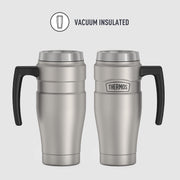 THERMOS Stainless King Vacuum-Insulated Travel Mug, 16 Ounce, Matte Stainless Steel
