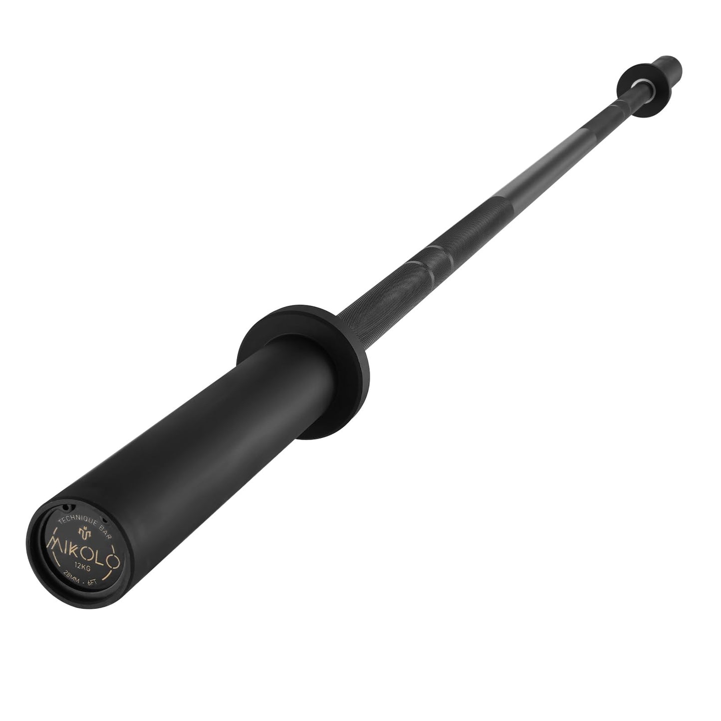 Mikolo 7ft Olympic Barbell, Barbell for Weightlifting and Powerlifting 45lb, Olympic Bar for 1500lbs Capacity, Weight Bar Fit 2” Standard Weights