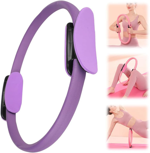 Pilates Ring Fitness Trainer, 2025 New Pilates Circles for Workouts Beginners Men Women,Yoga Rings Home Exercise Equipment Fitness Circle for Toning Arm Thigh