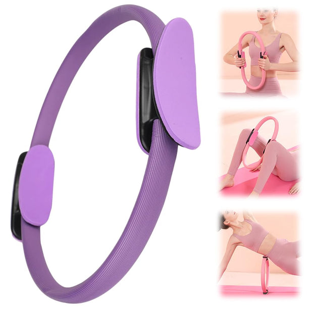 Pilates Ring Fitness Trainer, 2025 New Pilates Circles for Workouts Beginners Men Women,Yoga Rings Home Exercise Equipment Fitness Circle for Toning Arm Thigh