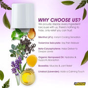 Roll On for Pain Relief - Premium Ultra Strength Fast Acting, Long Lasting, Odorless Hemp Oil Roll On Pain Reliever for Joint, Muscle, & Back