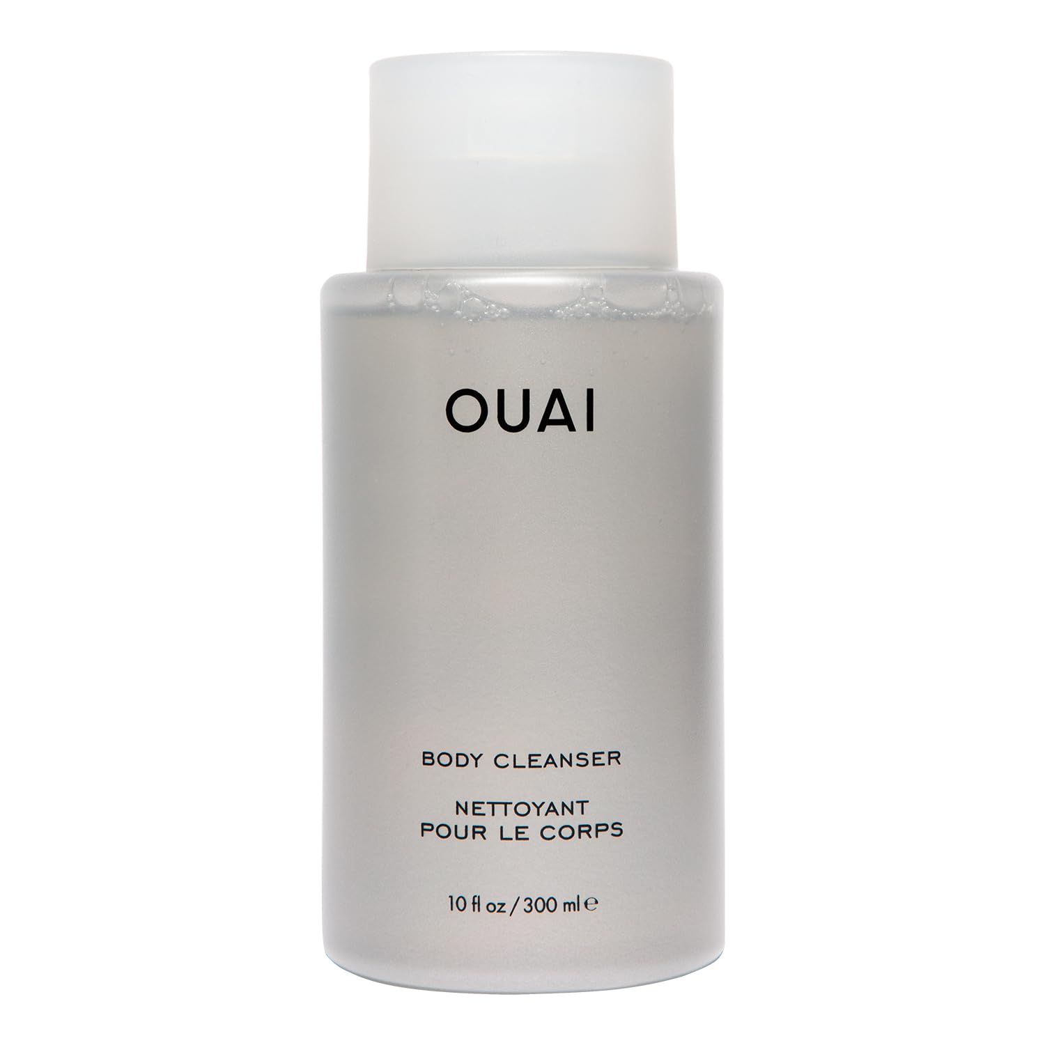 OUAI Body Cleanser, St. Barts Travel Size - Foaming Body Wash with Jojoba Oil & Rosehip Oil to Hydrate, Balance & Soften Skin - Paraben, Phthalate & Sulfate Free Skin Care Products (3 fl oz)