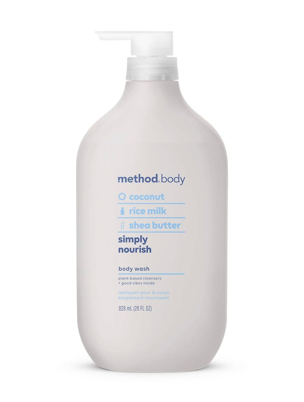 Method Body Wash, Simply Nourish, Paraben and Phthalate Free, Biodegradable Formula, 28 oz (Pack of 1)