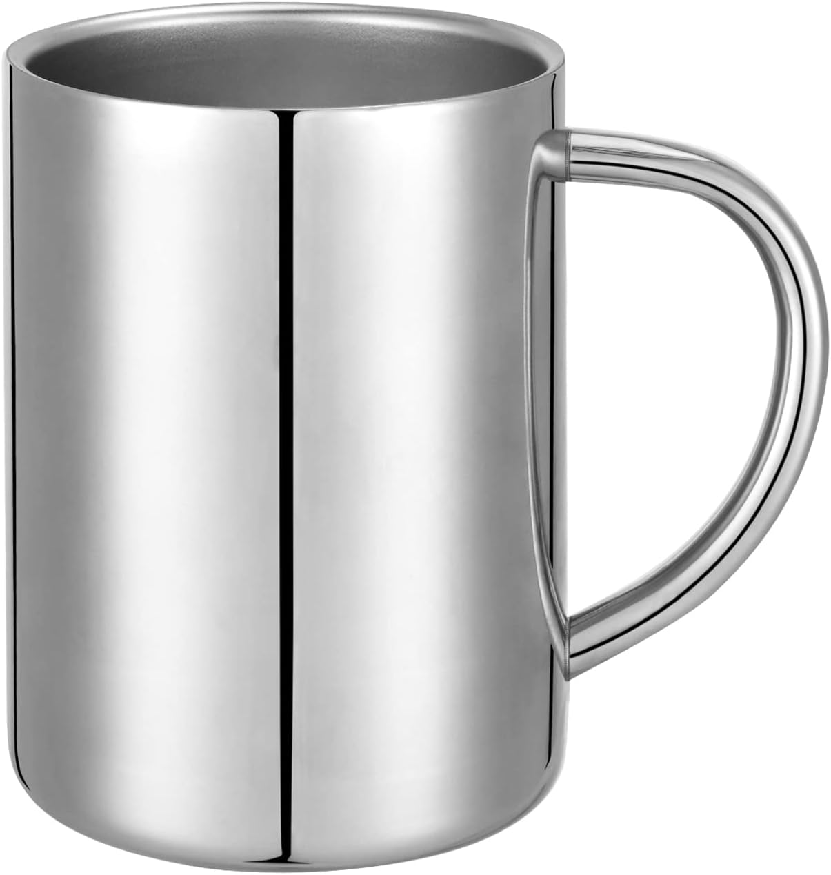 400ml Insulated 304 Stainless Steel Coffee Mug, Double-Wall Vacuum Travel Tumbler, Shatterproof for Camping, Office, and Outdoor - Durable, Perfect for Hot and Cold Drinks.