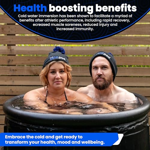 The Cold Pod Ice Bath Tub for Athletes XL: Cold Plunge Tub Outdoor with Cover,116 Gallons Portable Ice Bath Cold Water Therapy Plunge Pool,Large Ice Tub for Cold Dippers at Home