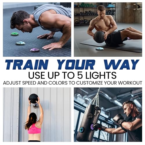 Reflexx RLT 2.0 - Reaction Time Training Lights for Agility - Hand Eye Coordination Training Agility Light Pods for Reaction Games and Fast Reflexes, Quick Reflex Trainer for Sports