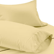 TEXAS LINEN CO. 100% Egyptian Cotton Sheets King Size Set - 1200 Thread Count Egyptian Cotton Luxury Sheets King Size, 17" Deep Pocket, Soft, Cooling Sateen Weave Hotel Quality Bedding Set - White