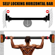 Pull Up Bar for Doorway, Strength Training Pull-up Bars, Chin Up Bar, No Screws, With Level Meter and Adjustable Width for Home Gym Upper Body Workout, No Installation Required, Max Load 440 LBS