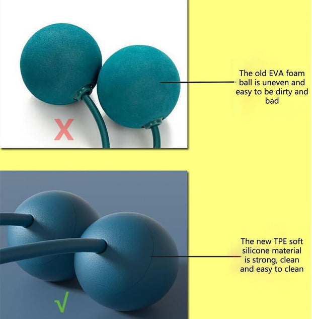 Weighted Jump Rope Without Rope Skipping Rope No Line Speed Rope Cordless For Fitness Workout Anywhere Ropeless Bod Rope for Exercise Training Beachbody Build