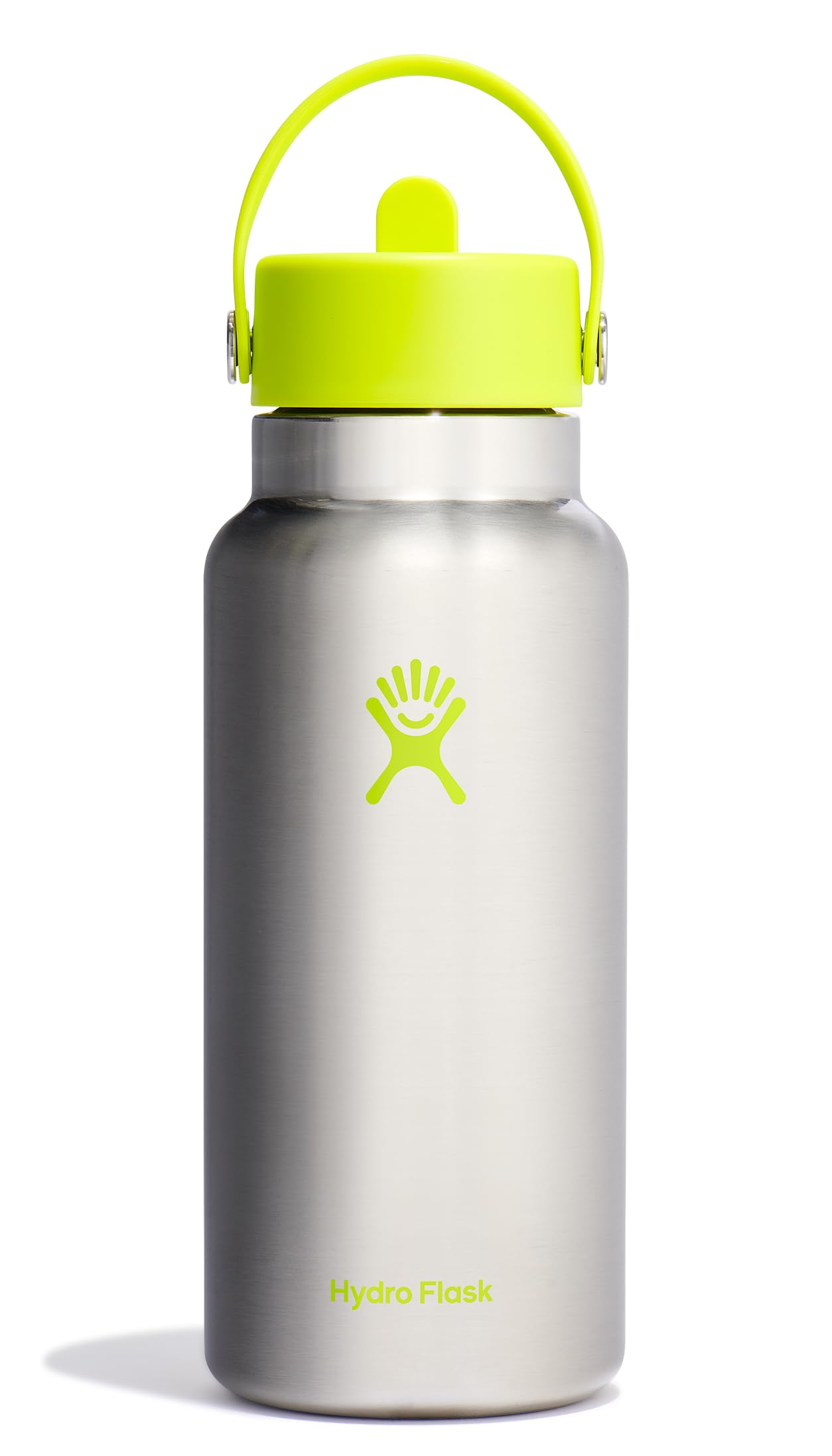 Hydro Flask 32 Oz Wide Flex Straw Cap Bottle - Insulated Stainless Steel - Wide Straw Lid, Non Spill, Leakproof in Jelly Pink