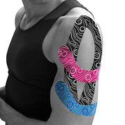 (2in X 103 Feet) OK TAPE PRO Bulk Kinesiology Tape, Original Elastic Latex Free Kinesiology Therapeutic Tape, Free Cut Printed