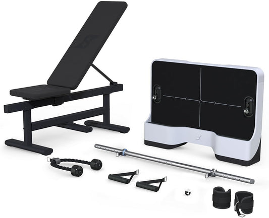 Gym Pal All-in-One Smart Home Gym Machine, Total Body Resistance Strength Training Machine, Fitness Trainer with 200+ Curriculum and 4 Training Modes, Portable Gym & Home Exercise Equipment