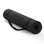 YOTTOY Yoga Mat，Extra Thick Yoga Mat (1/2inch),Professional TPE Exercise Mat,Non-Slip Workout Mat for Yoga, Pilates, Fitness, Barefoot Workouts, Home Gym Studio with Strap