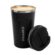 MOMSIV 12oz Travel Mug, Insulated Coffee Cup with Leakproof Lid, Travel Coffee Mug Vacuum Stainless Steel Double Walled Reusable Coffee Cup for Hot and Cold Water Coffee