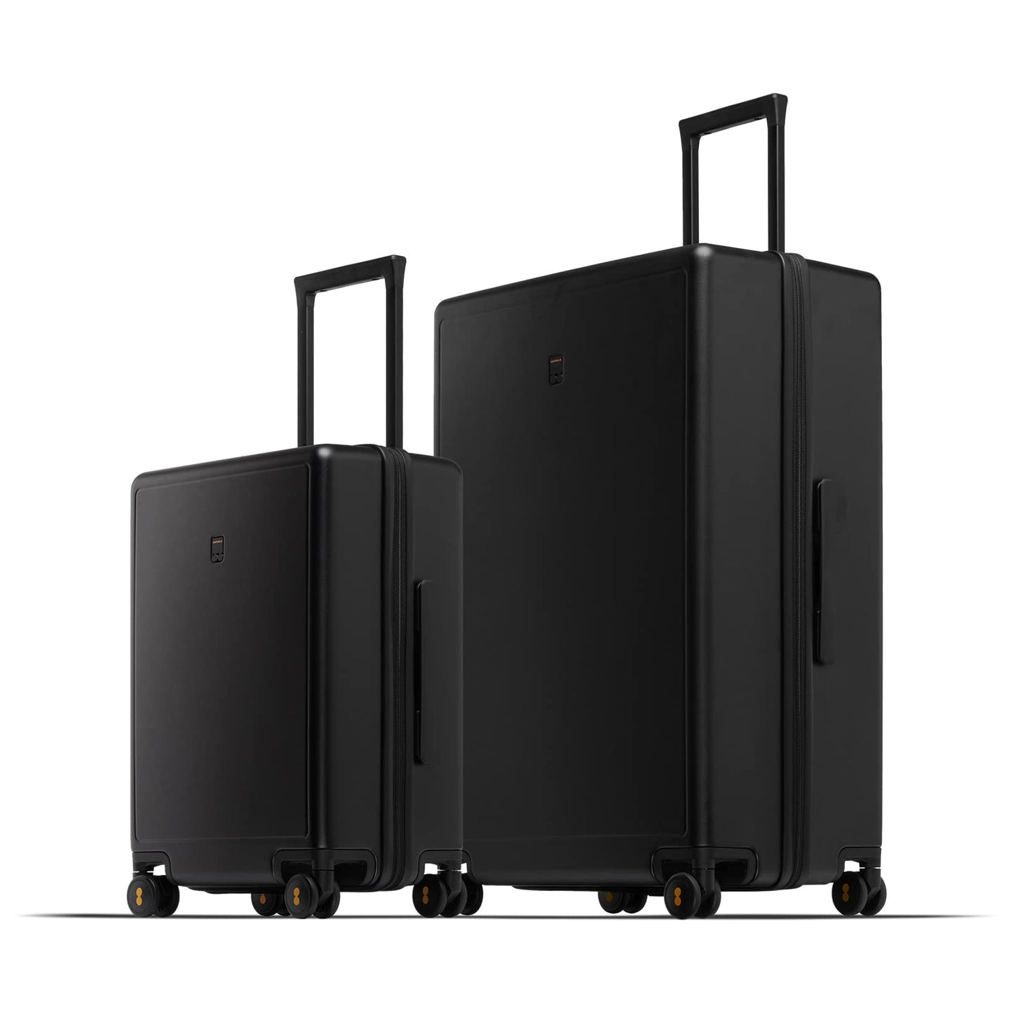 LEVEL8 Elegance Checked Luggage, 24 Inch Hardside Suitcase, Lightweight Matte Hardshell with Tsa Lock, Large Suitcases with Spinner Wheels, Light Blue