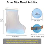 Non-Slip Waterproof Leg Cast Cover for Shower Adult, Cast Protector for Shower Leg Adult, Leg Cast Bag for Shower Foot Cover for Shower After Surgery Reusable(24.8 in. Long)
