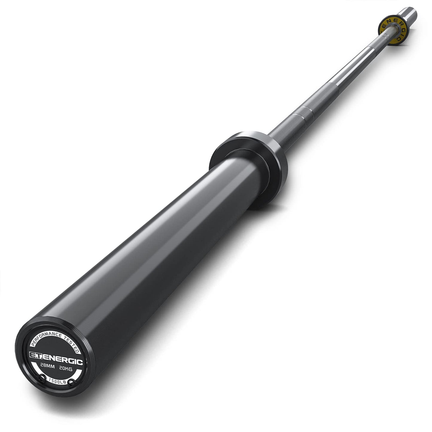 7ft Olympic Barbell Bar 45LB Load 1500lbs Capacity Available, for Gym Home Exercises, Weightlifting, Powerlifting for 2" Olympic Plates