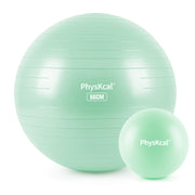 Yoga Ball for Exercise, Pilates Set, 4 Sizes Fitness Ball for Workout, Birthing, Pregnancy, Physical Therapy- Pump Included