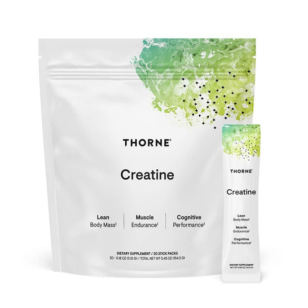 THORNE Creatine - Micronized Creatine Monohydrate Powder, Amino Acid Support for Muscles, Cellular Energy & Cognitive Function* - Unflavored - NSF Certified for Sport - 5 g per Serving - 90 Servings