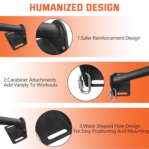 Pull Up Bar Wall Mounted-Heavy Duty Joist Mounted Pull Up Bar-Premium Strength Training Pull-Up Bars-Fast and Easy Installation for Home and Garage Use,Supports up to 600 Lbs