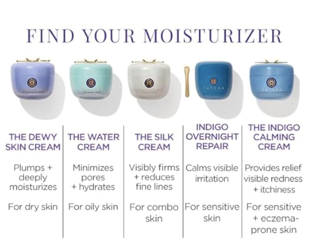 TATCHA Indigo Calming Cream | Face Moisturizing Cream for Eczema & Redness | 50ml / 1.7 oz