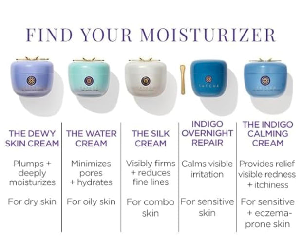 TATCHA Indigo Calming Cream | Face Moisturizing Cream for Eczema & Redness | 50ml / 1.7 oz