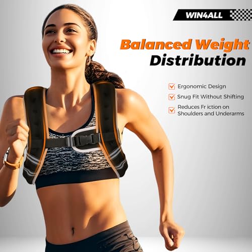 Weighted Vest Woman, 6lb/8lb/12lb/16lb/20lb, Adjustable Women Weighted Vest for Walking, Strength Training, Running, Fitness, Muscle Building, Black