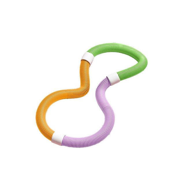 Weighted Soft Spring Exercise Hoop – Foldable Fitness Hoopwith No Waist Damage Spring Design, Portable Slimming Exercise Equipment for Home and Travel