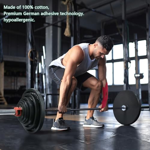 Kinesiology Tape for Wrist Precut, 12pc Waterproof & Breathable Bowling Wrist Tapes, Hypoallergenic Latex-Free Elastic Athletic Tape for Carpal Tunnel, Sports Joints Muscle Support.(Mix)