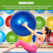 Leyndo 4 Pcs 26 Inch Yoga Exercise Ball Pilates Pregnancy Birthing Fitness Ball with Quick Pump Anti Burst for Improved Posture, Balance, Yoga, Pilates, Training