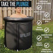 Wilder XL Ice Bath Cold Plunge – 86 Gallon Portable Ice Bath Tub for Recovery and Cold Water Therapy – Triple Insulated