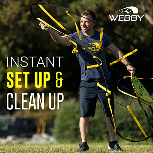 Webby Agility Trainer – Circle Speed and Agility Ladder for High Intensity Reactive Footwork Drills and Skills – A Circular Piece of Reaction Training Equipment That Changes The Way You Move