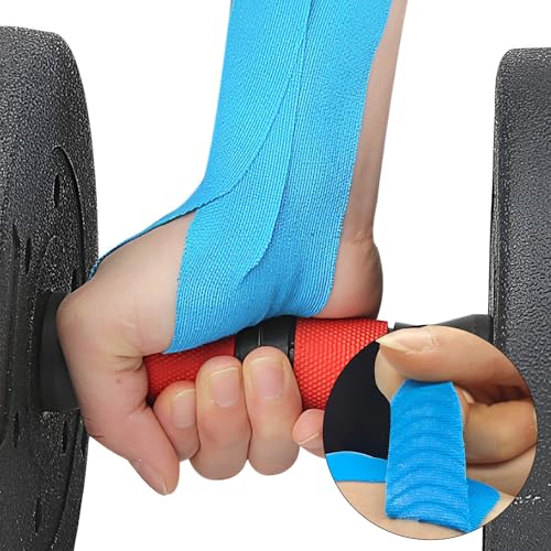 Precut Wrist Tape 12-Pack - Athletic Sports Tape for Baseball, Soccer & Bowling | Elastic Muscle Support Tape for Carpal Tunnel, Tendon Relief & Physical Therapy