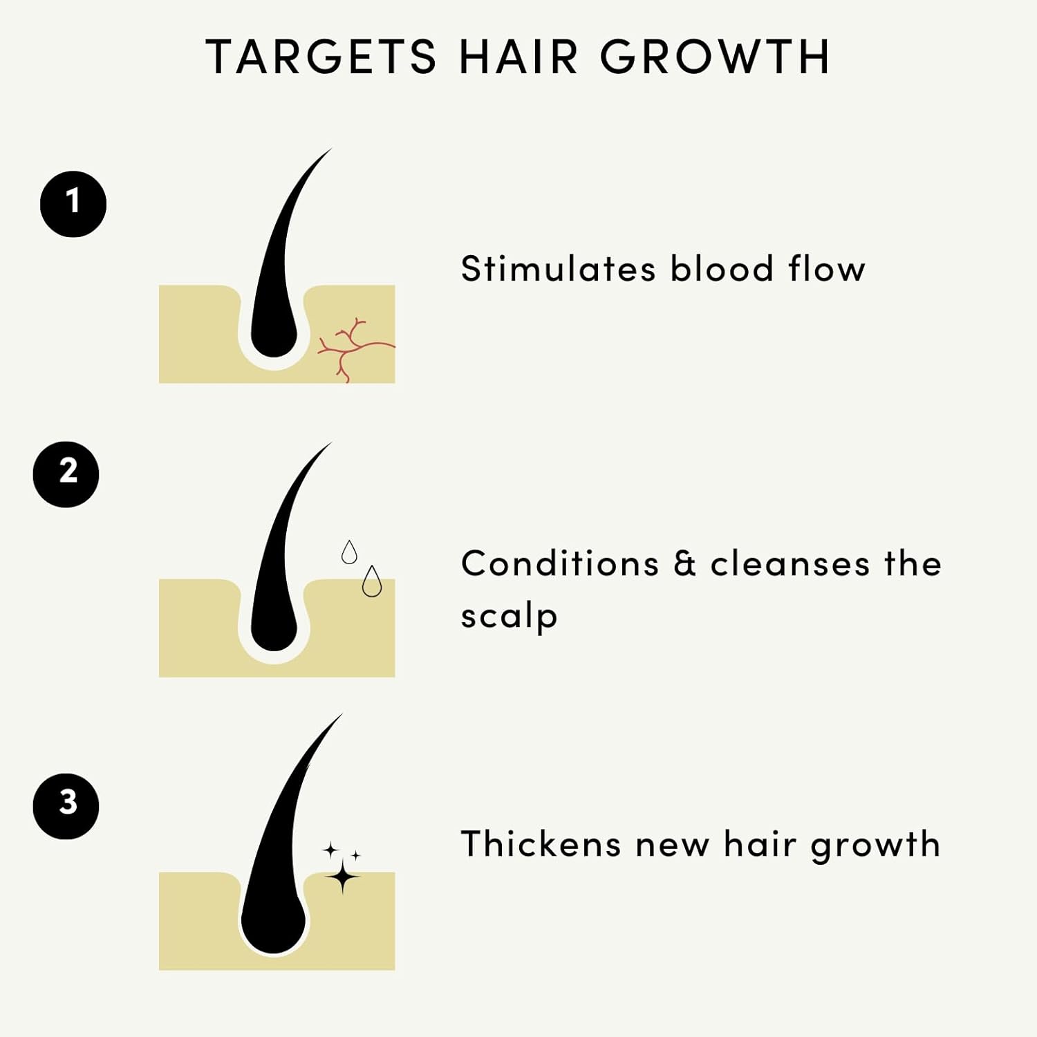 Forest & Shore Hair Growth Oil, 100% Natural, with Caffeine, Biotin, Castor , Argan & Rosemary, Effective Serum for Damaged Hair