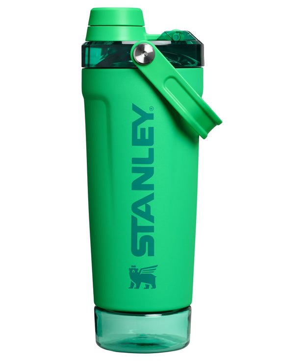 Stanley Activate Shaker Bottle 20 oz | Leakproof Insulated Stainless Steel Shaker Cup | Base Storage and Twist On Fast Flow Lid | Protein Shakes and Pre Workout Powder | BPA-Free | Toast