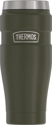 THERMOS Stainless King Vacuum-Insulated Travel Tumbler, 16 Ounce, Matte Steel