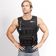 RUNmax 20LBS - 150LBS Adjustable Weighted Vest Wtih Shoulder Pads Option for Men and Women