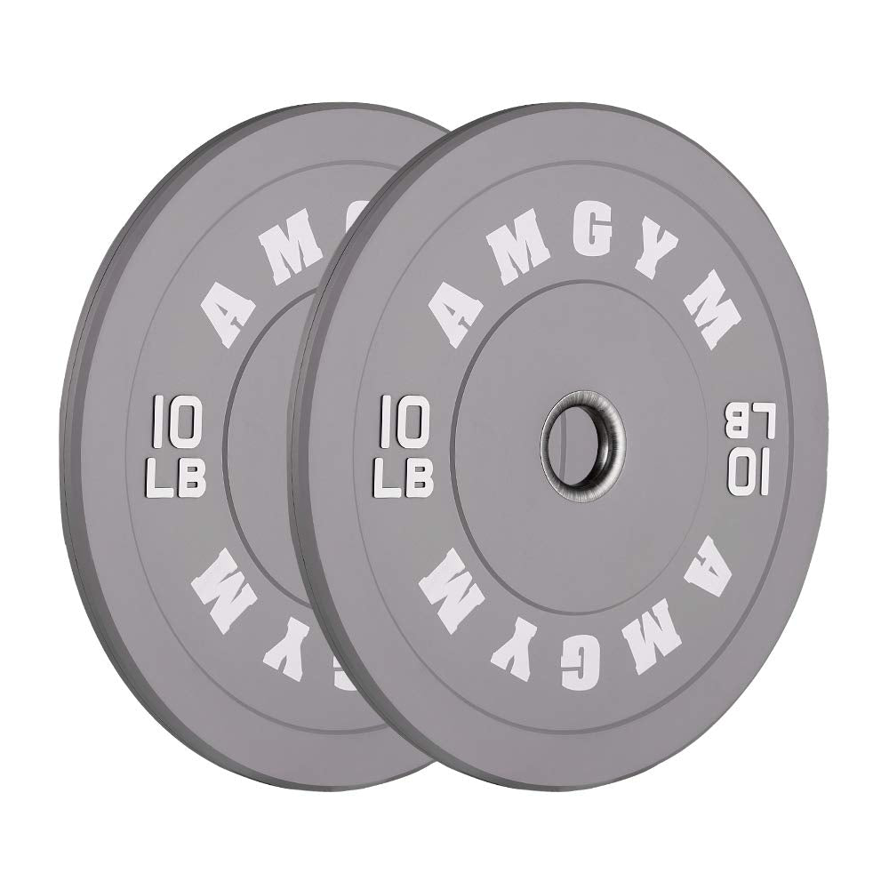 2 Inch Bumper Plates，10-500lbs，Barbell Rubber Olympic Weight Plates Set for Home Gym, Strength Training & Weight Lifting, Multiple Options Colors